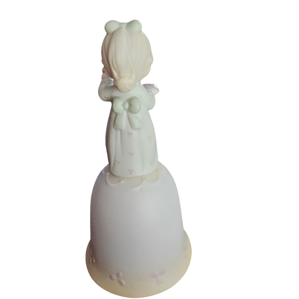 Precious Moments 1990 Once Upon A Holy Night Bell Figurine 523828 Enesco Vintage - Picture 3 of 5